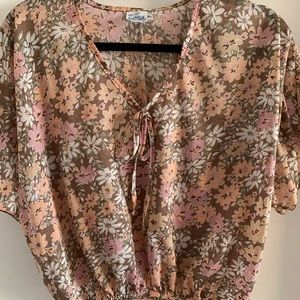 Vintage 70s Floral Top